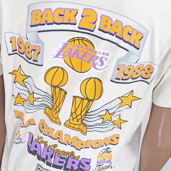 LA Lakers Adidas Magic Johnson HWC Jersey/Mitchell & Ness Men's Championship Tee - Picture 9 of 15